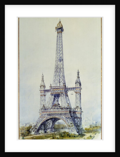Project for the Eiffel Tower for the exposition of 1900 by Anonymous