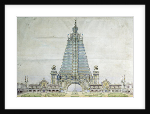 Project for the Eiffel Tower for the Universal Exposition 1900 by Anonymous