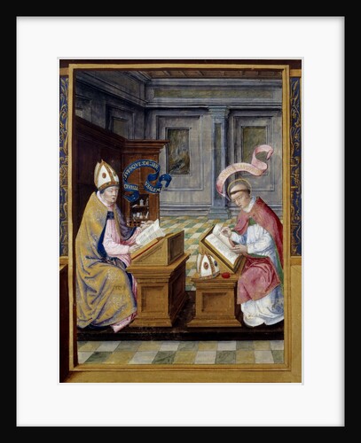 The bishop of Jerusalem Saint Cyril and St. Augustine by Anonymous