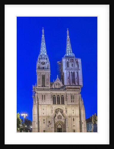 Zagreb Cathedral at Dawn by Anonymous