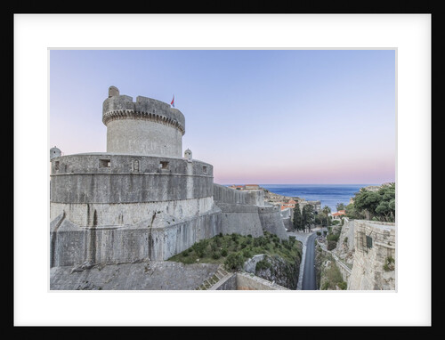 Minceta Tower and Old Town at Dawn by Anonymous