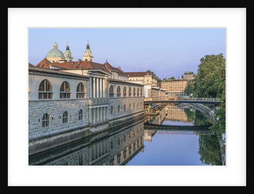 Ljubljana River and Old Town at Sunrise by Anonymous
