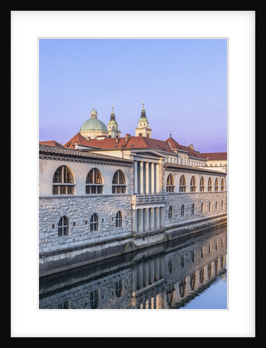 Ljubljana River and Old Town at Sunrise by Anonymous