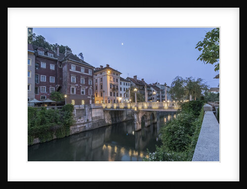 Ljubljana River and Cobler's Bridge at Dawn by Anonymous
