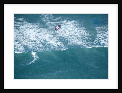 Aerial View of kitesurfer by Anonymous