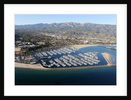 Aerial View of the Santa Barbara Harbor in Santa Barbara, California by Anonymous