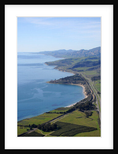 Aerial view of the Pacific Coast Highway in Capitan, California by Anonymous