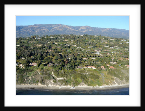 Aerial view of a coastal community in Santa Barbara, California by Anonymous