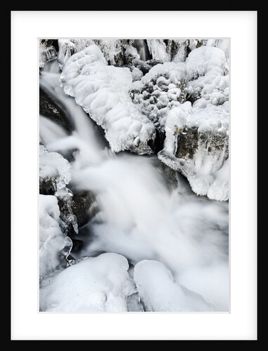 Mountain stream flowing beneath a blanket of ice, Alpi Carniche , Friuli-Venezia Giulia, Carnia by Anonymous