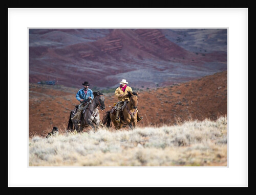 Cowboys at Full Gallop by Anonymous