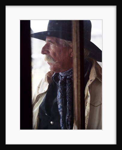 Cowboy Looking in distance by Anonymous