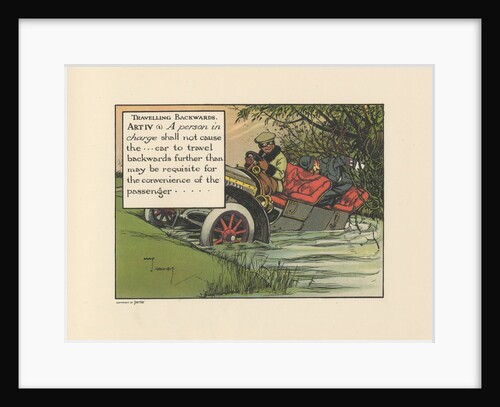 Motoritis, or other interpretations of the Motor Act. Travelling Backwards Article IV (1), 1906. by Anonymous