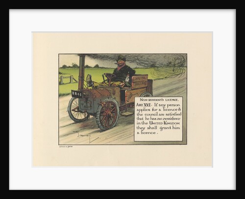 Motoritis, or other interpretations of the Motor Act. Non-Resident?s Licence Article XVI, 1906. by Anonymous
