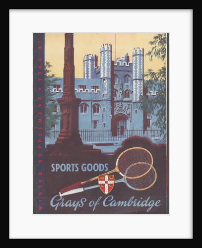 Gray's of Cambridge Sports equipment, 1946. Artist: Wilfred Fryer by Anonymous