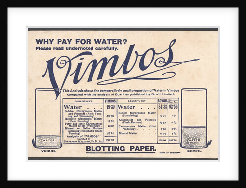Vimbos Meat extract, 1890s. by Anonymous