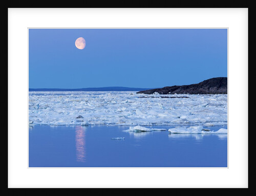 Full Moon and Melting Sea Ice, Repulse Bay, Nunavut Territory, Canada by Anonymous