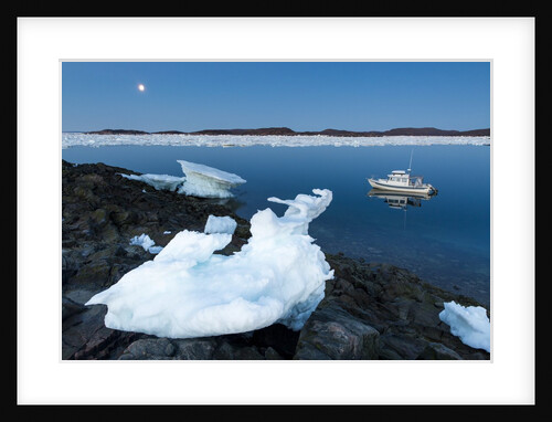 Full Moon and Iceberg, Repulse Bay, Nunavut Territory, Canada by Anonymous