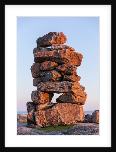 Stone Cairns in Arctic, Nunavut Territory, Canada by Anonymous