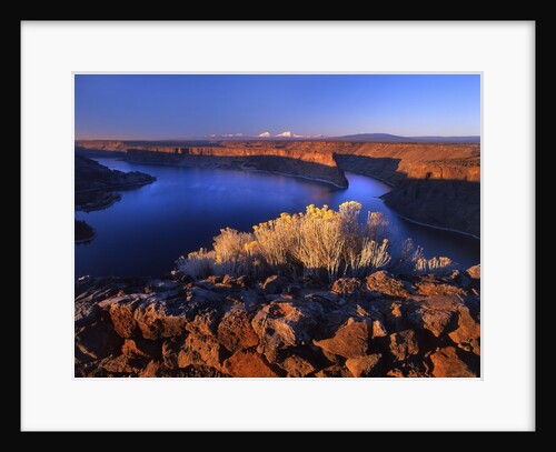 Lake Billy Chinook from Cove Palisades overlook at sunrise by Anonymous