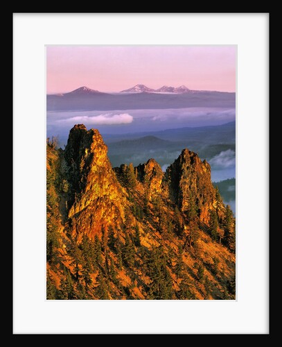 Morning light on Paulina Peak by Anonymous