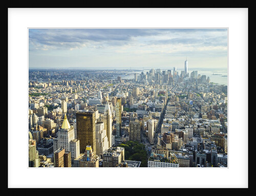 Manhattan skyline from above, New York City by Anonymous