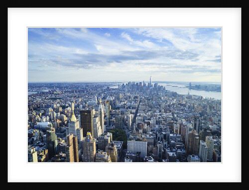 Manhattan skyline from above, New York City by Anonymous