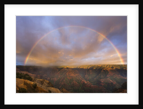 Sunset Rainbow, Waimea Canyon, Kauai, Hawaii by Anonymous