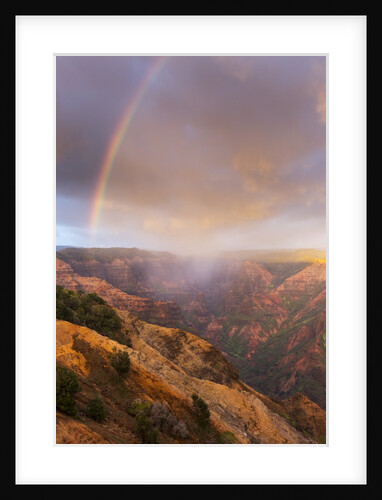 Sunset Rainbow, Waimea Canyon, Kauai, Hawaii by Anonymous