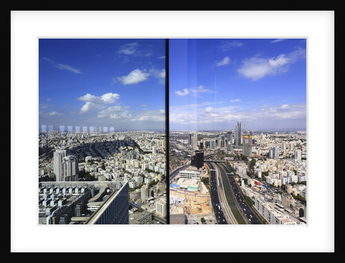 The city view from the Azrieli observatory. by Anonymous