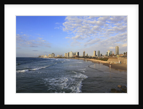 The beach near the Old Jaffa.Tel Aviv on the background. by Anonymous
