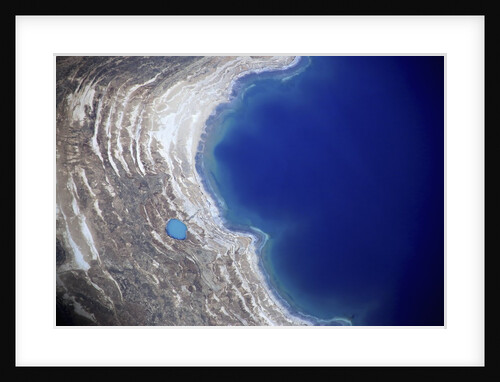 Dead Sea from above. by Anonymous