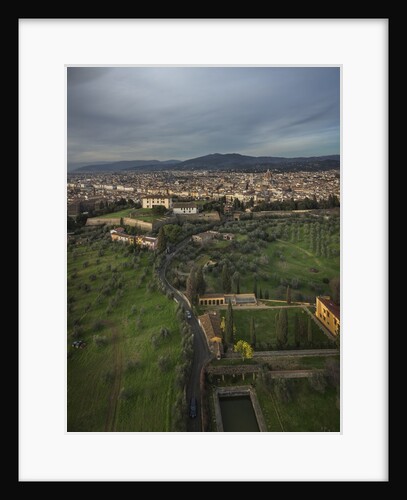Air view of the town by drone by Anonymous