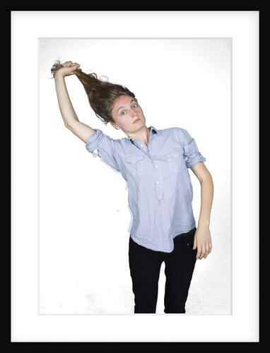 Woman pulling hair by Anonymous