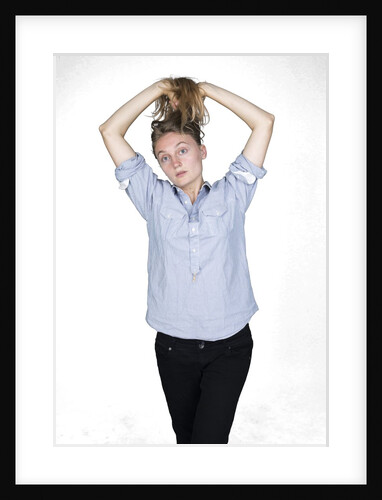 Woman pulling hair by Anonymous