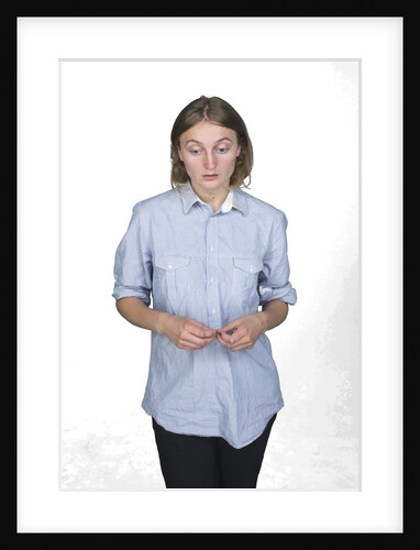 Worried woman with by Anonymous