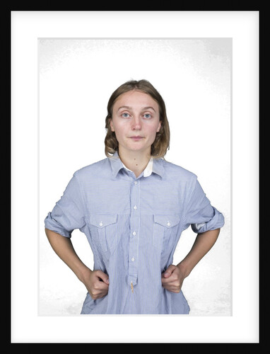 Woman with hands on hips by Anonymous