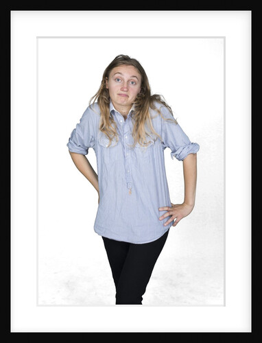 Woman with hands on hips by Anonymous