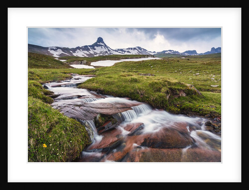Mountain creek at the Swiss Tectonic Arena Sardona by Anonymous