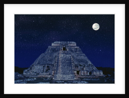 Pyramid of the Magician at Night by Anonymous