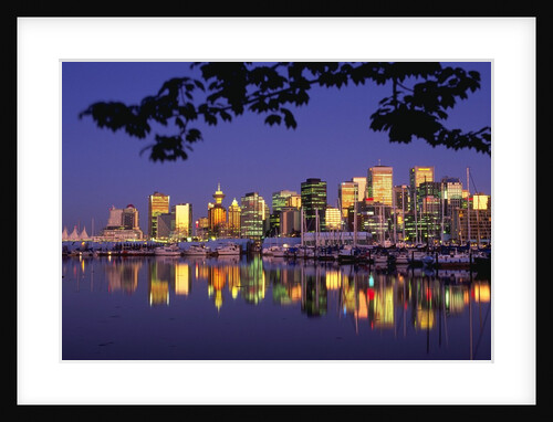 Vancouver and Lost Lagoon at Night by Anonymous