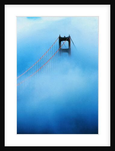 Golden Gate Bridge in Fog by Anonymous