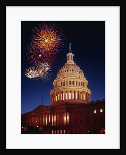 Fireworks over U.S. Capitol by Anonymous