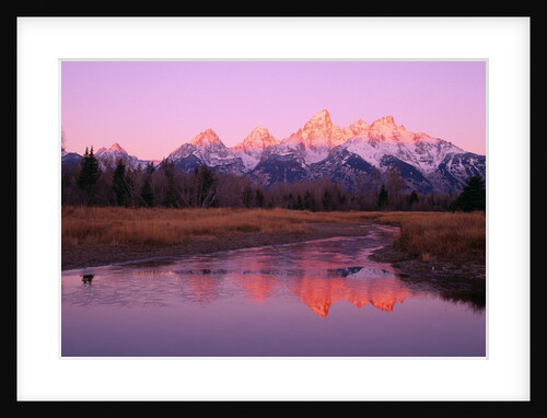 Snow-Capped Mountains at Daybreak by Anonymous