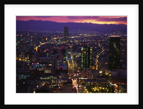 Mexico City at Twilight by Anonymous