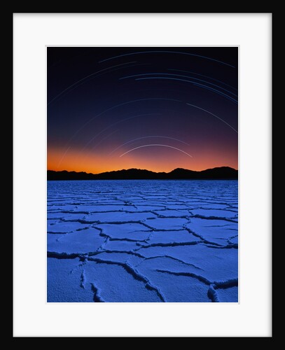 Star Trails Over Salt Pan by Anonymous