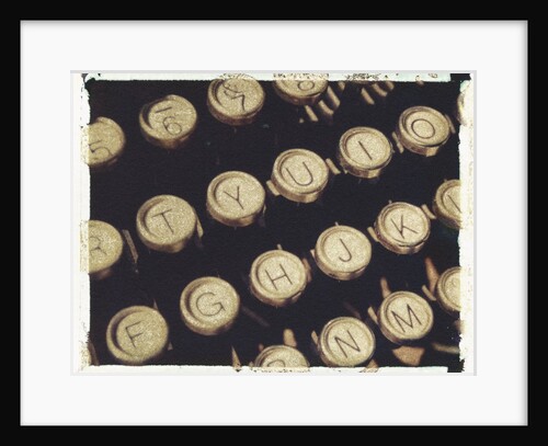 Old Typewriter Keys by Jennifer Kennard