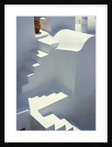 Stairway and Landing of a Whitewashed Church by Anonymous