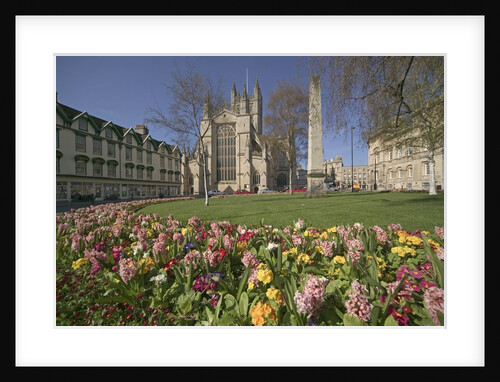 Gardens on East Side of Bath Abbey by Anonymous