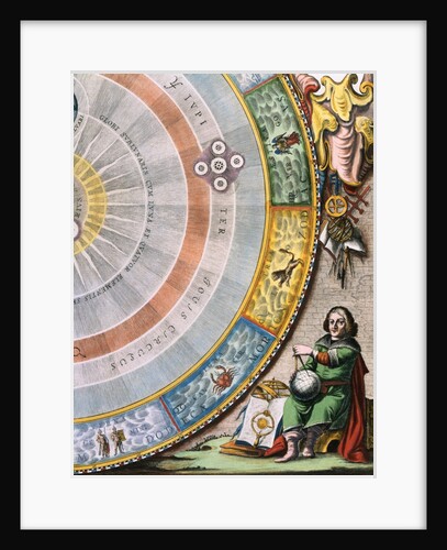 Detail of Nicolaus Copernicus from an Engraving of the Copernican System by Andreas Cellarius