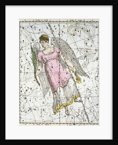 The Constellation Virgo from A Celestial Atlas by Alexander Jamieson